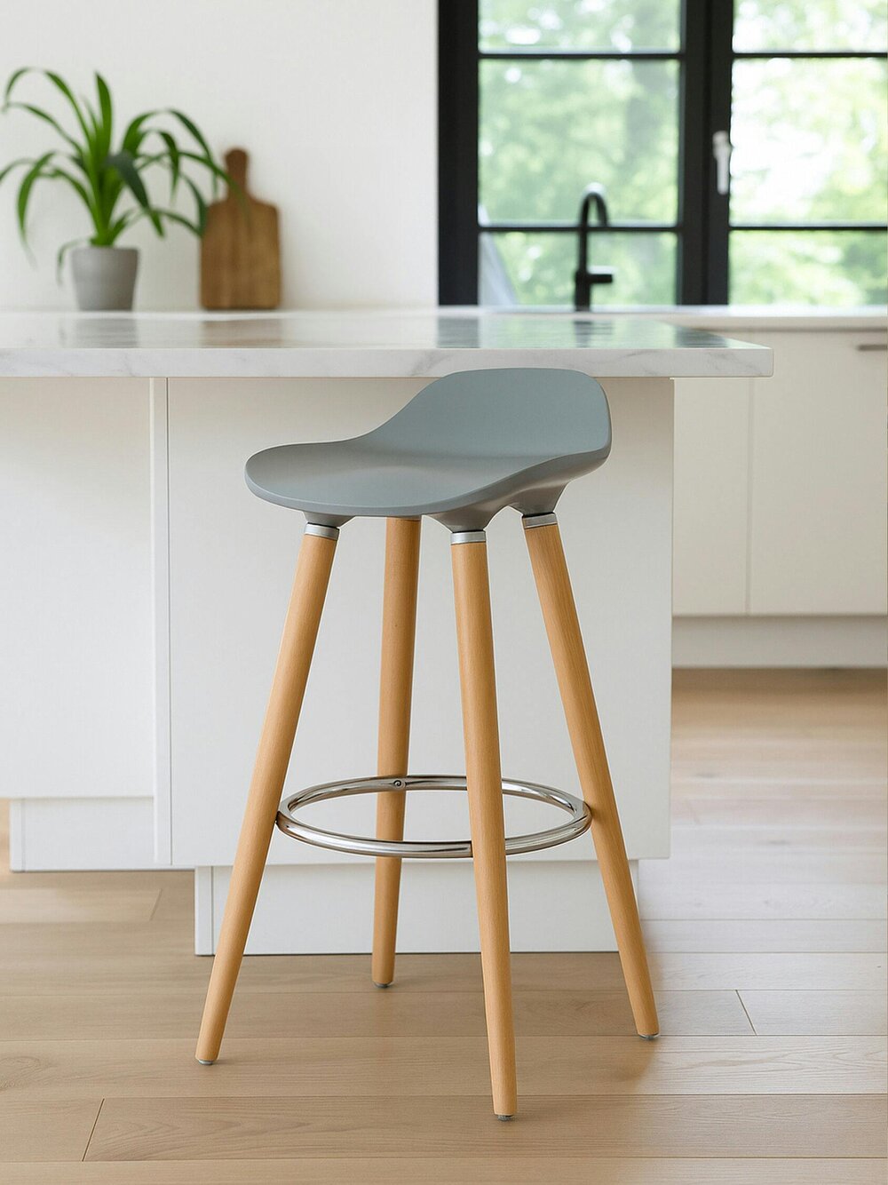 Interiors by Premier Stockholm Grey Bar Stool