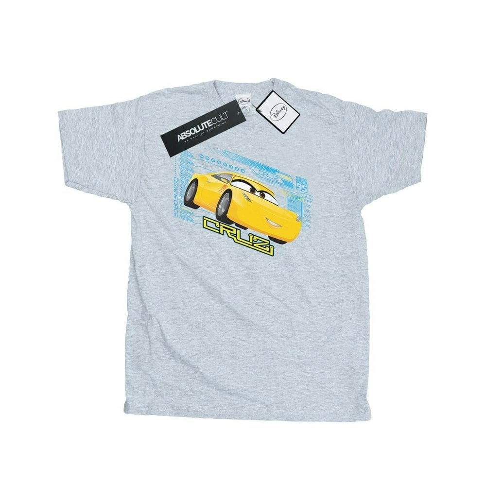 Disney Mens Cars Cruz Ramirez T-Shirt - Sports Grey