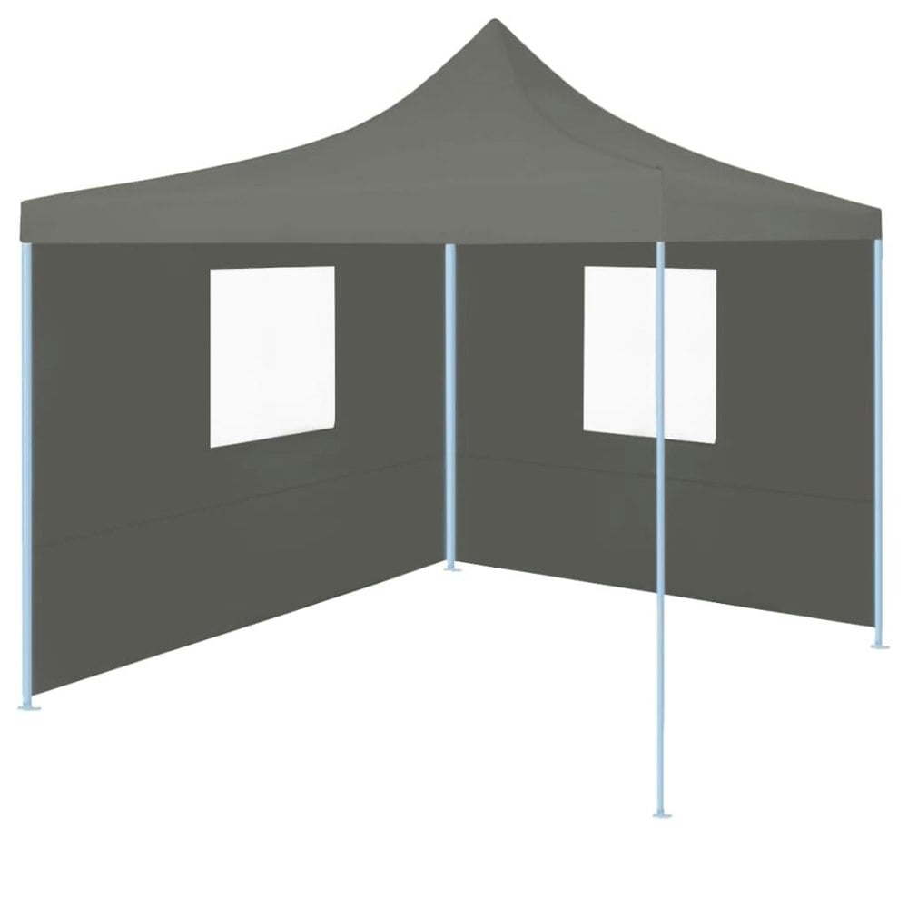 Berkfield Foldable Party Tent Pop-Up with 2 Sidewalls 3x3 m Anthracite