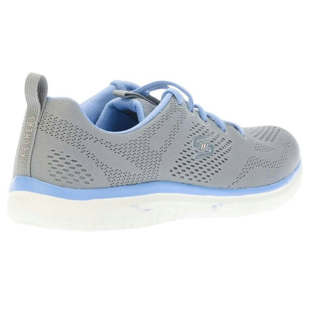 Skechers Womens Virtue Kind Favor Contrast Trainers - Grey/Blue