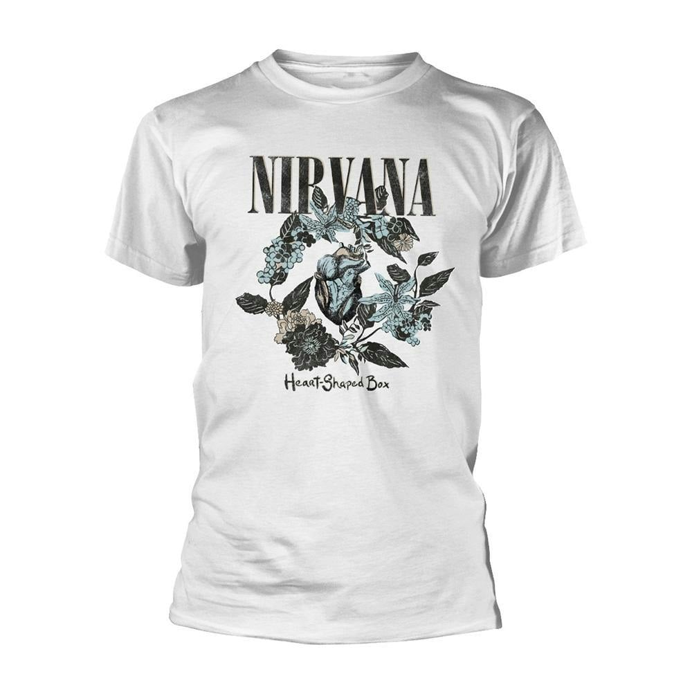 Nirvana Unisex Adult Heart Shaped Box T-Shirt - White