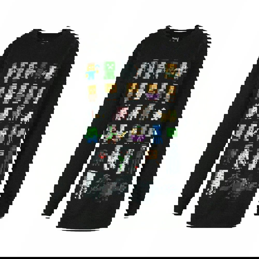 Minecraft Boys Sprites Sweatshirt - Black