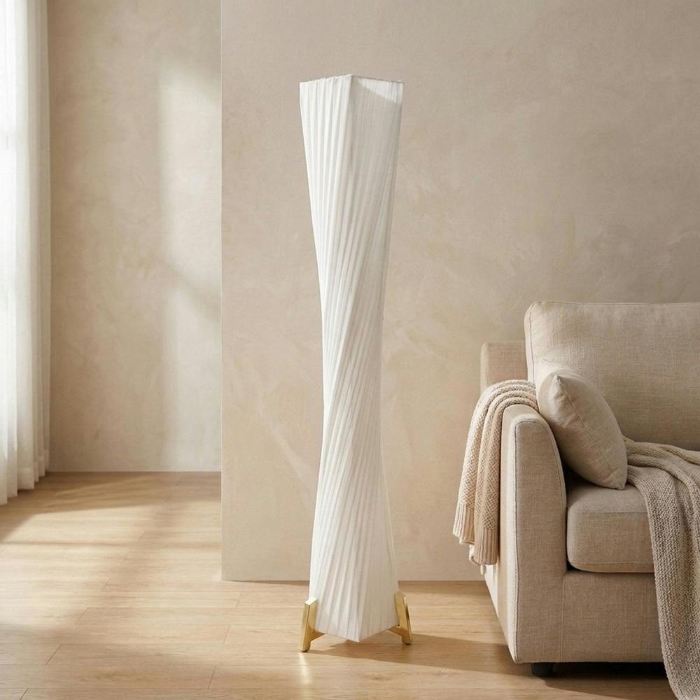 Garden Greatness Contemporary Pleated Waisted Floor Lamp