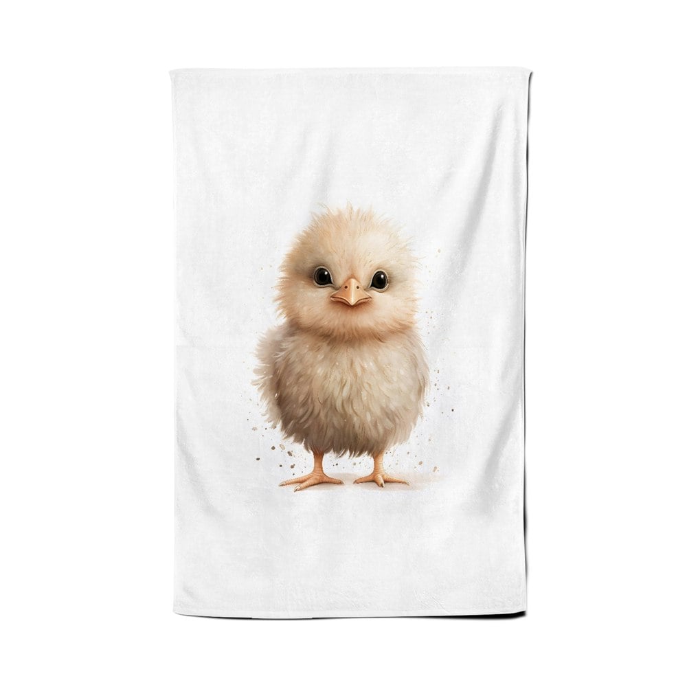 Warren Reed Cute Chick Watercolour Tea Towel