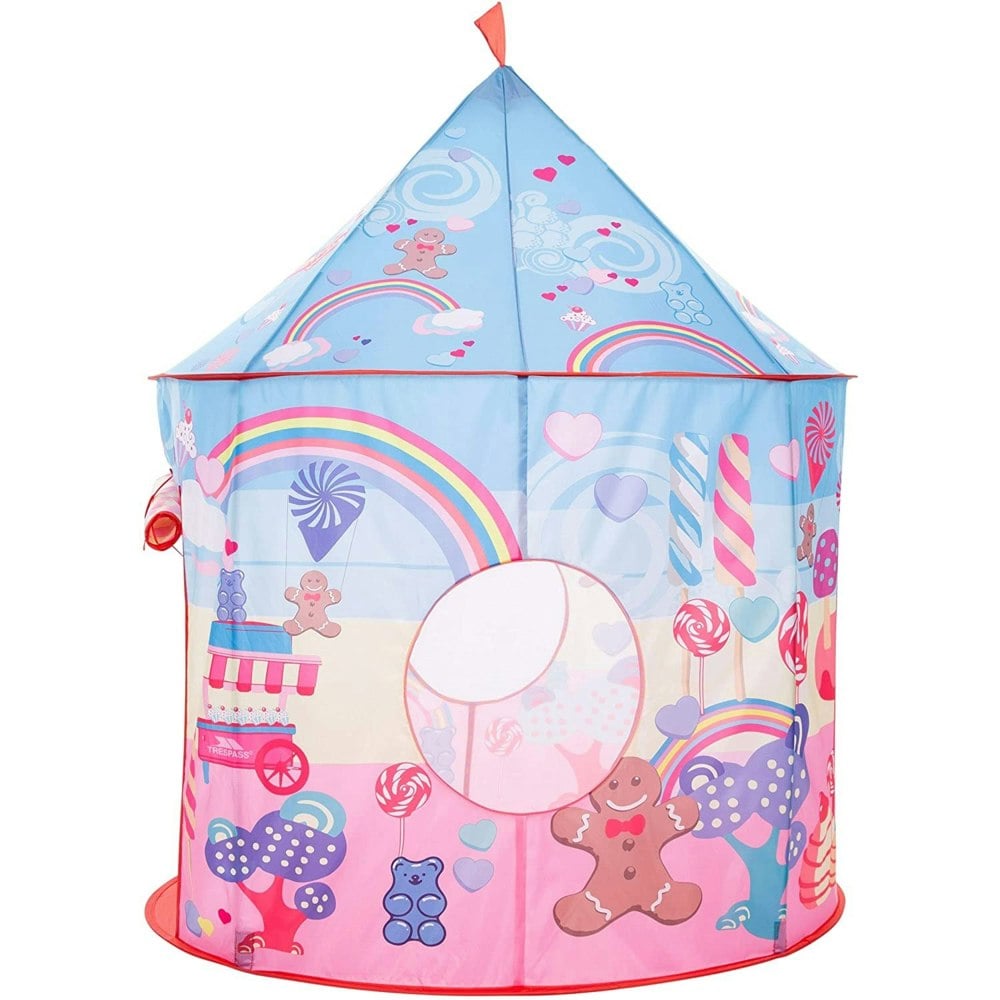 Trespass Childrens/Kids Chateau Play Tent With Packaway Bag - Candyland
