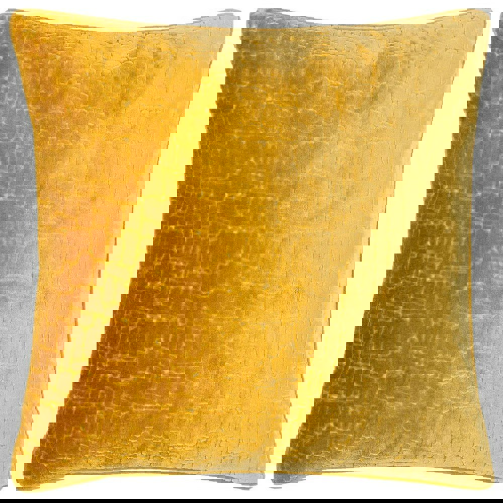 Paoletti Bloomsbury Velvet Cushion Cover - Mustard