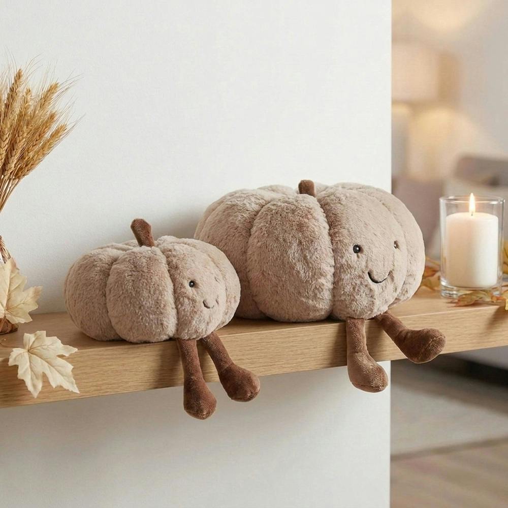 Duo Autumnal Pumpkin Pal Decorative Cushions