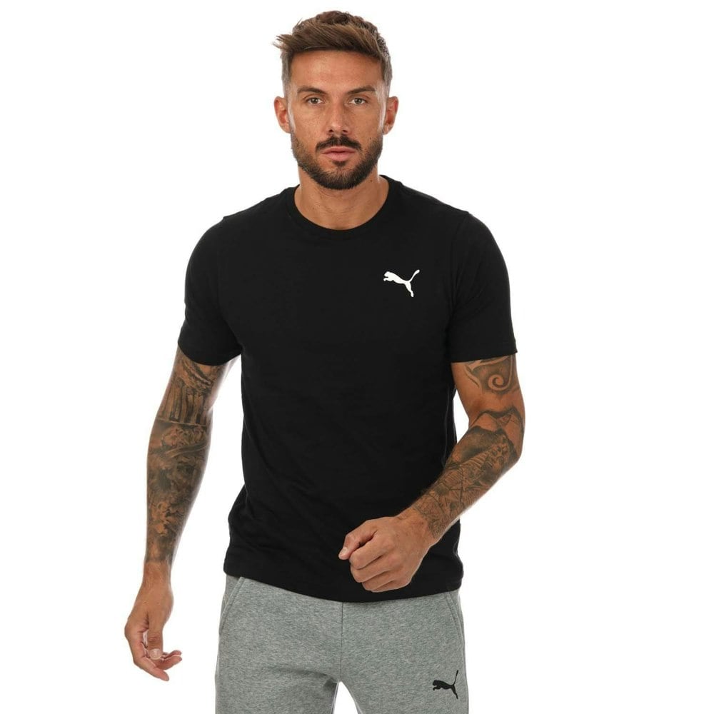 Puma Unisex Adult Small Logo T-Shirt - Black
