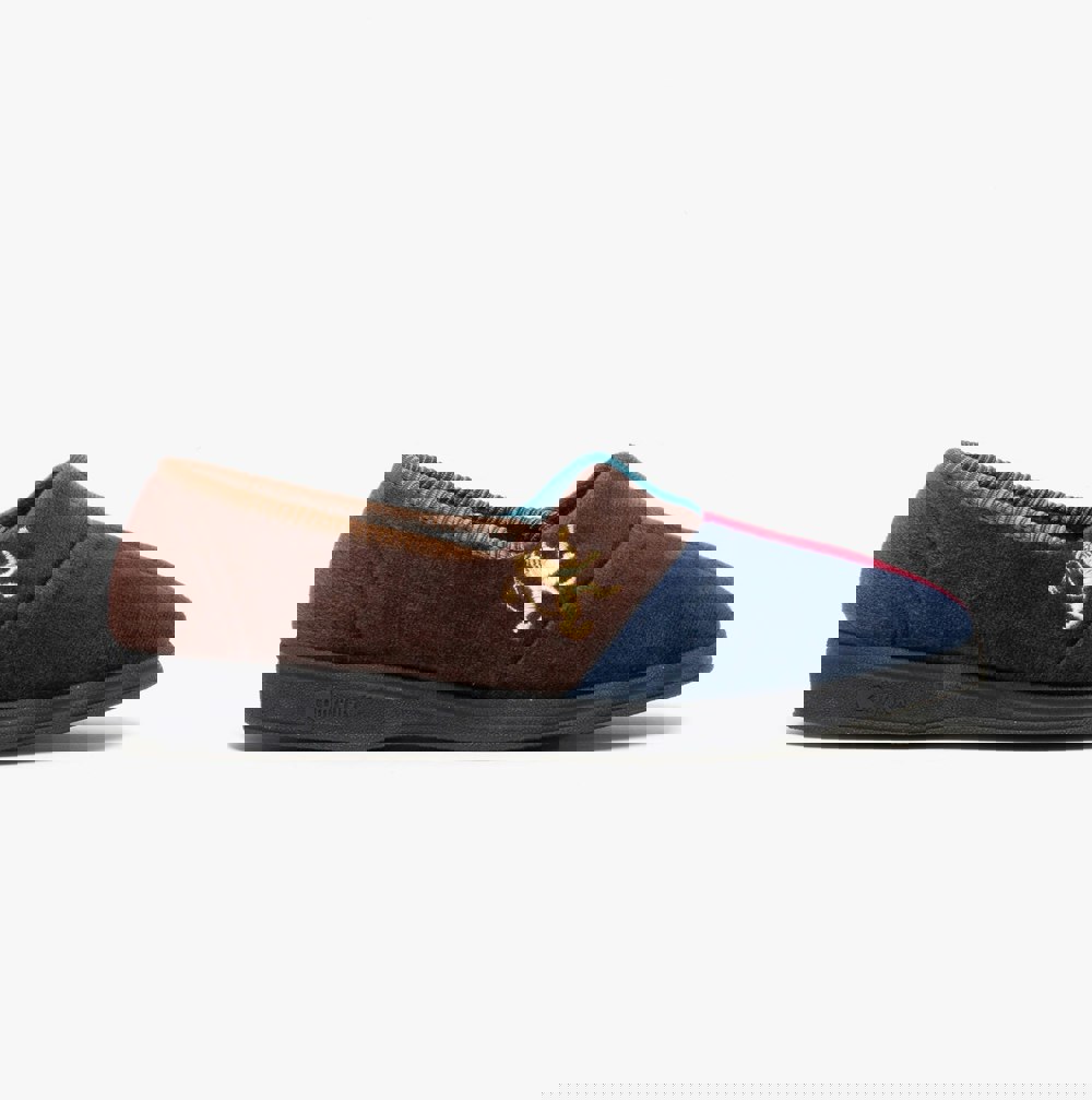 Comfylux HARLEQUIN Mens Full Slippers Multicoloured