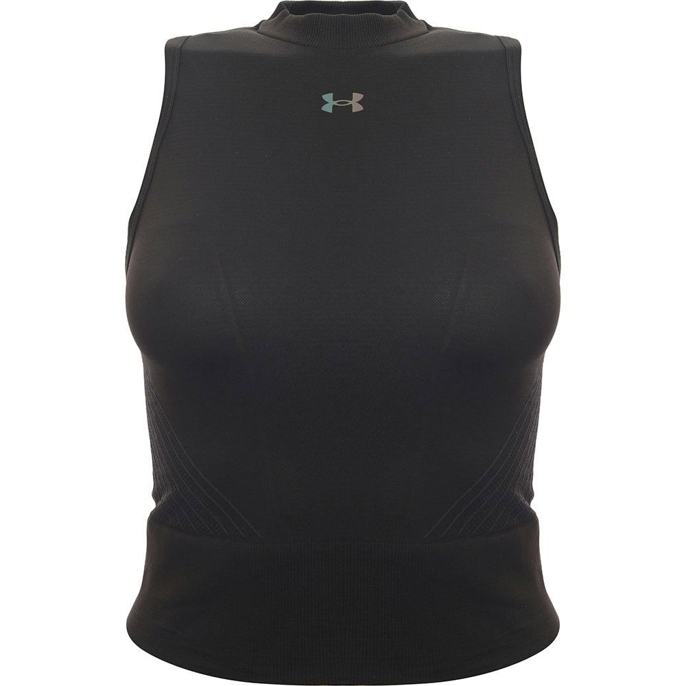Under Armour Women's Black Training Rush Seamless Crop Top