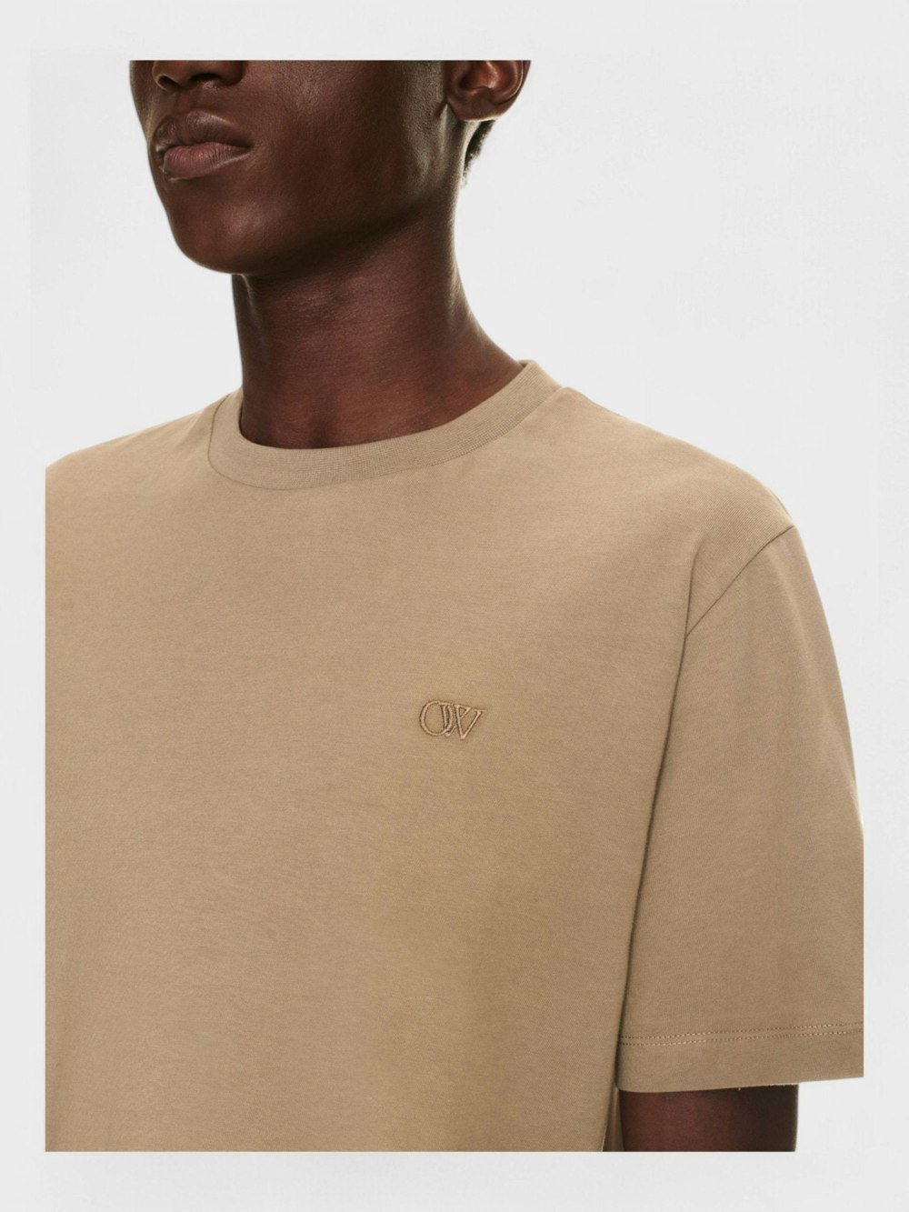 Off - White Ow Embroidered Slim S/S Tee - Supplied FashionOff - White