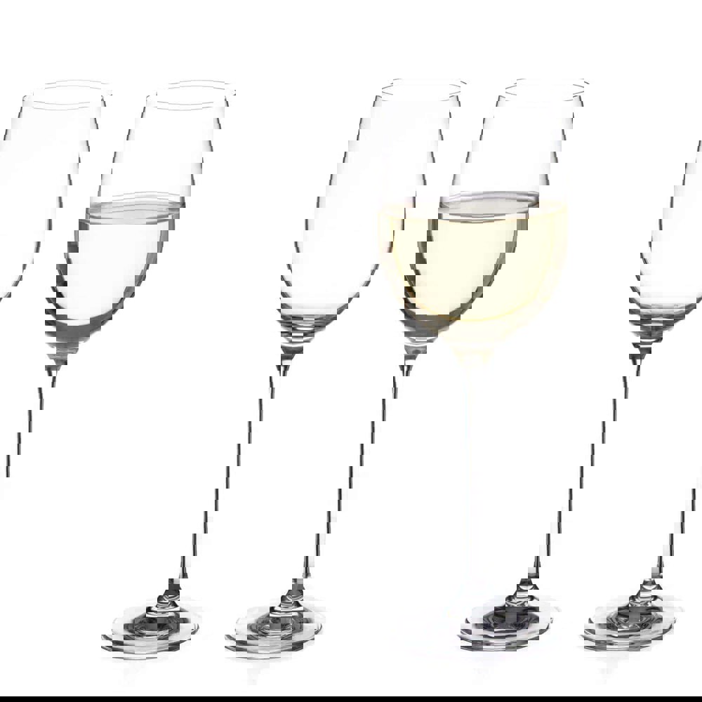Diamante Moda Crystal White Wine Glasses - Set of 2