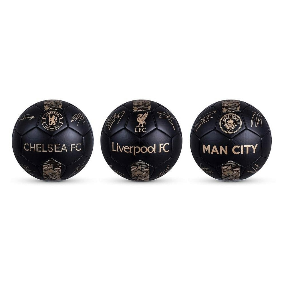 Liverpool FC Phantom Signature Football - Black/Gold