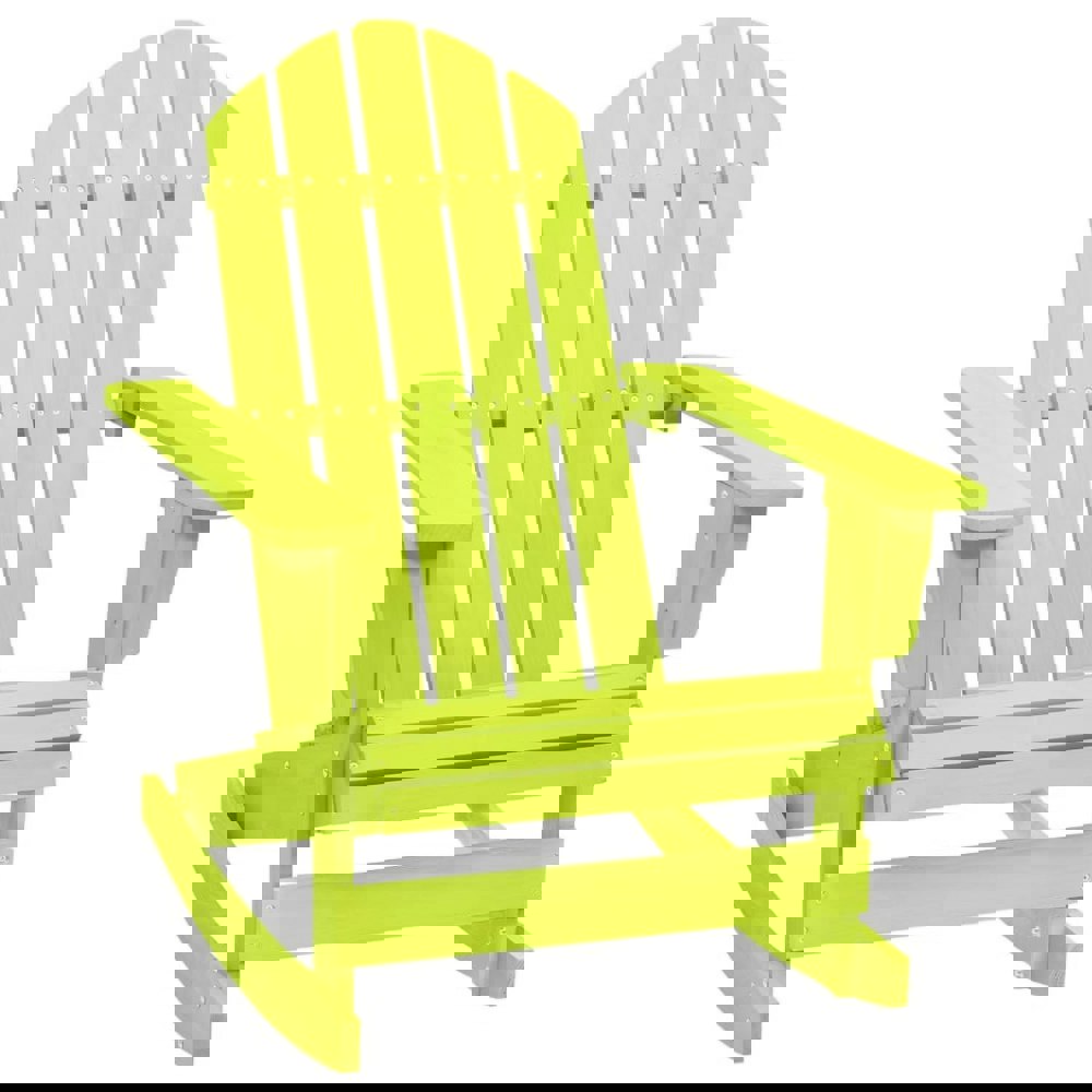 Berkfield Garden Adirondack Rocking Chair Solid Fir Wood Green