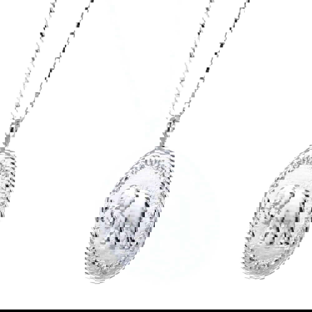 Elephant Coin Sterling Silver Necklace - Reeves & Reeves