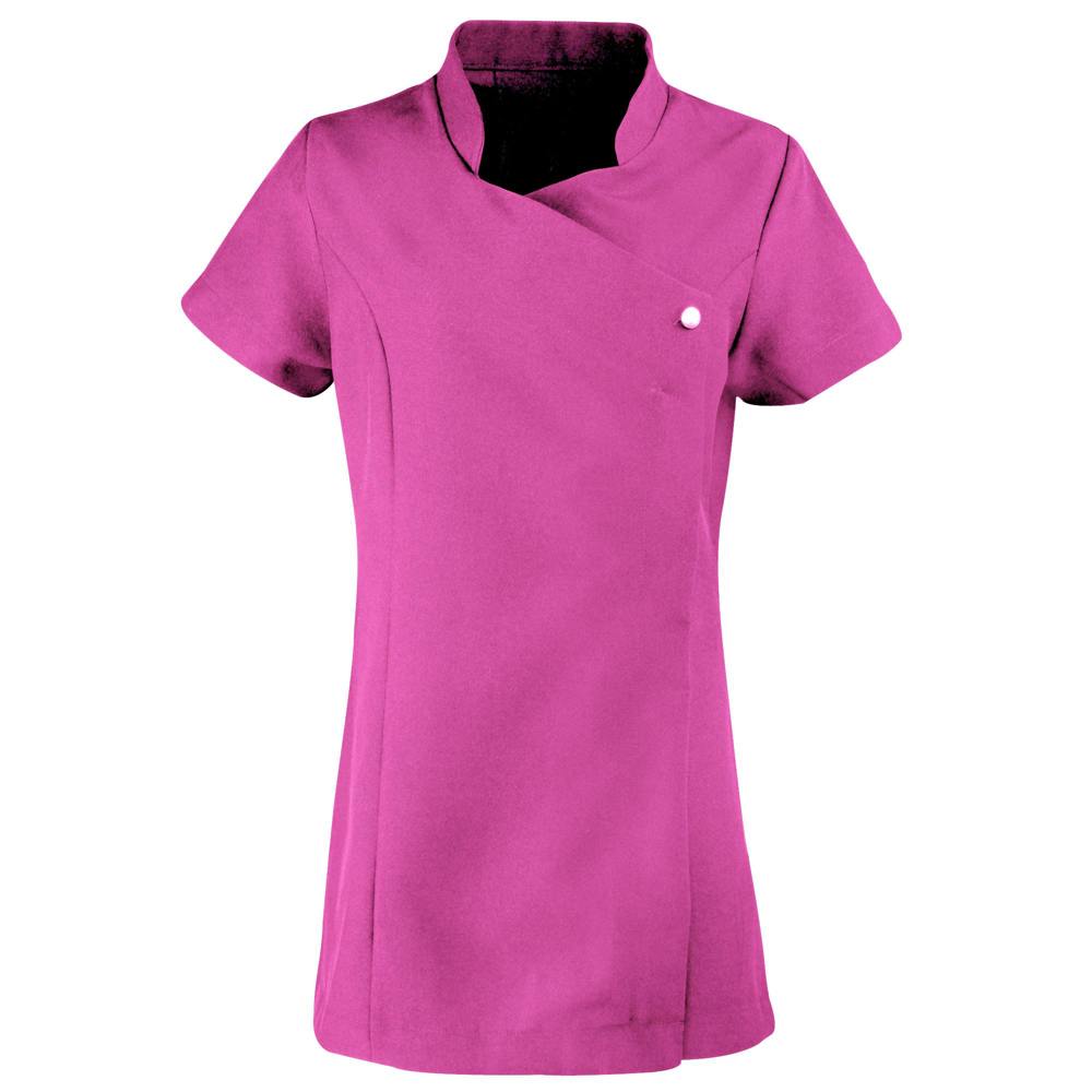 Premier Ladies/Womens *Blossom* Tunic / Health Beauty & Spa / Workwear (Pack of 2) - Hot Pink - Hot Pink
