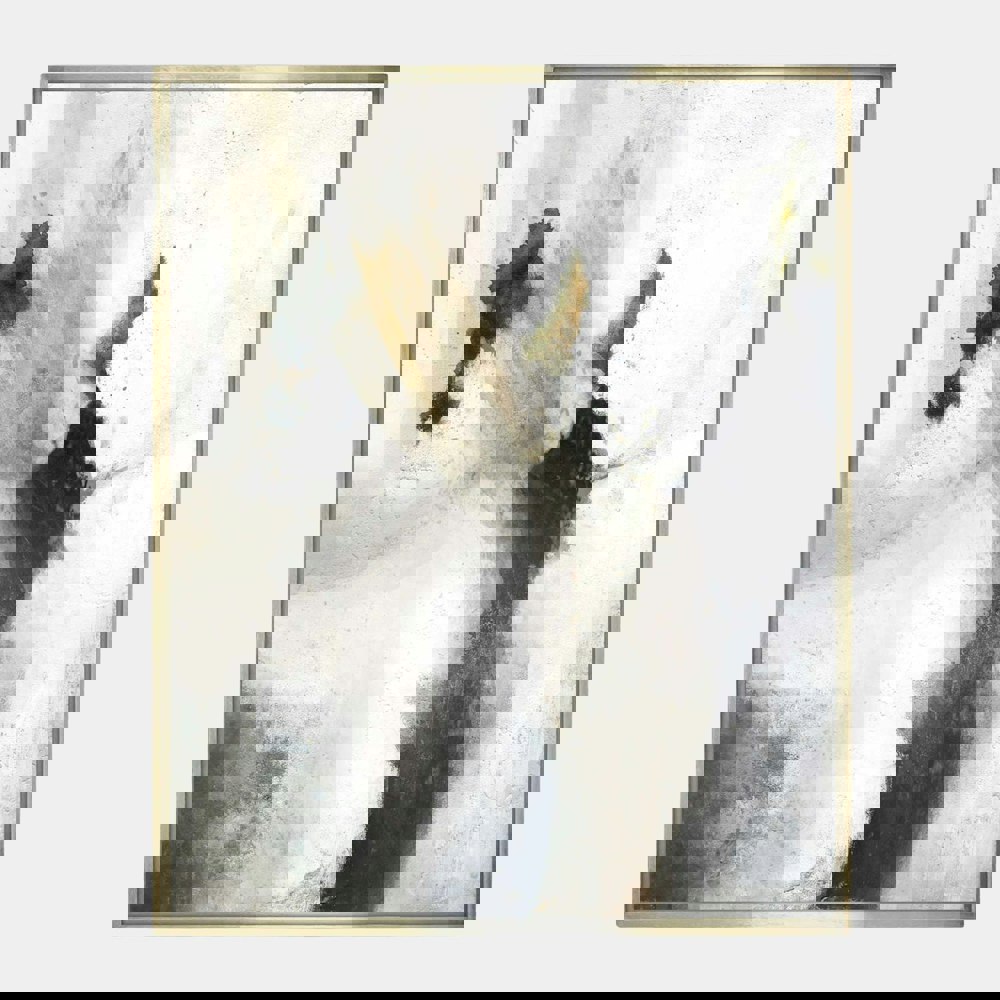 Qoti by Quintessa Art – A stunning contemporary wall art piece featuring bold brushstrokes and gold leaf accents, perfect for luxury home decor and high-end interior design.