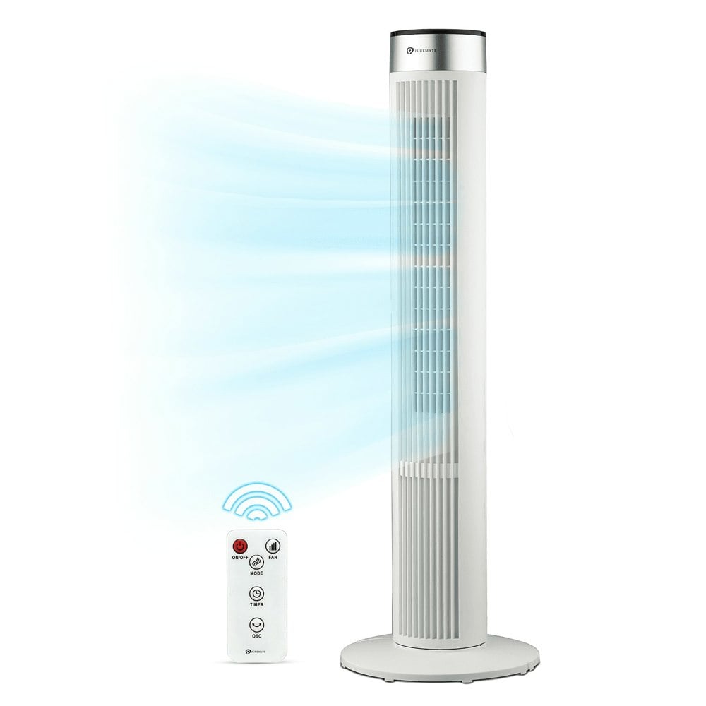 PureMate 40-inch Oscillating Tower Fan with Timer, Sleep Mode and Remote Control