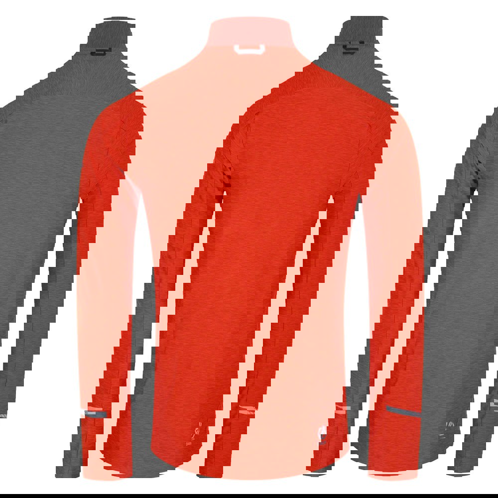 Dare 2B Mens Power Up II Lightweight Jersey - Cinnamon/Tuscan Red Marl