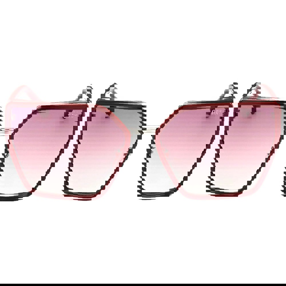 Guess Shiny Bourdeaux Frame Gradient Bordeaux Lens Sunglasses