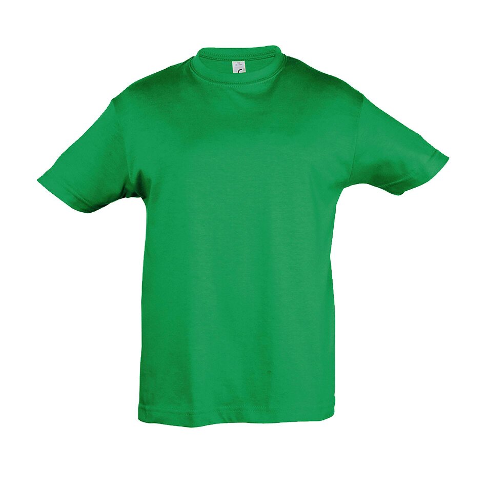 SOLS Kids Regent Short Sleeve T-Shirt - Kelly Green - Kelly Green - 100% Cotton