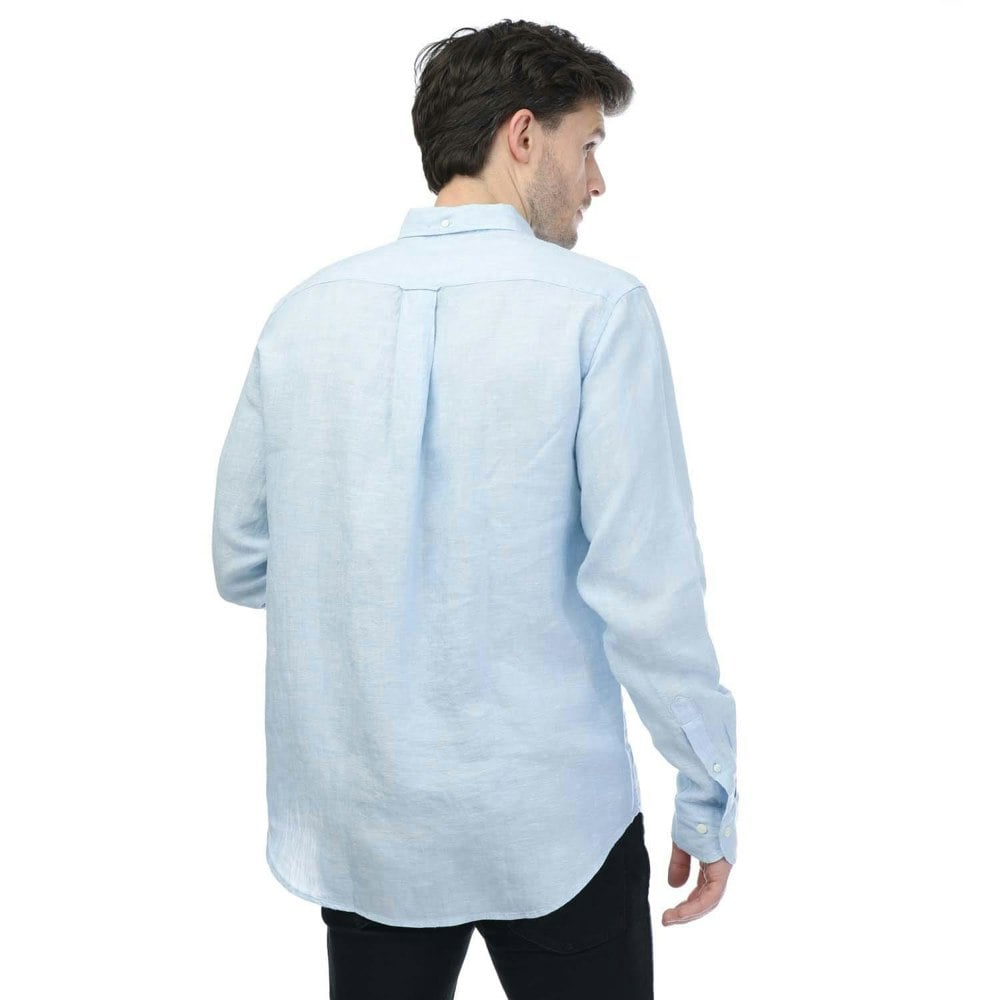 Gant Mens Linen Regular Shirt - Blue
