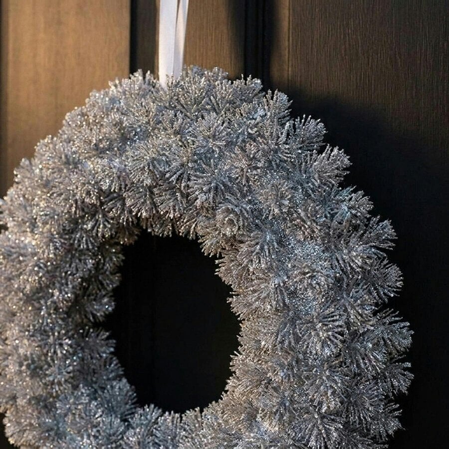 Garden Greatness Sparkling Glitter Decorative Wreath