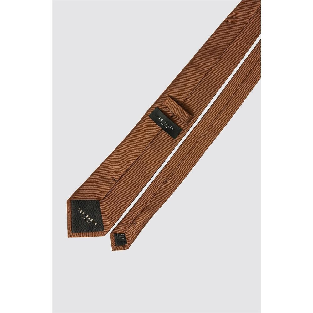 Ted Baker Mocha Silk Twill Tie