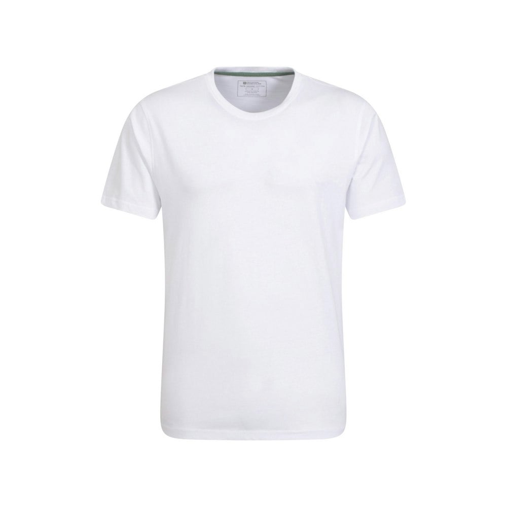 Mountain Warehouse Mens Flint Crew Neck T-Shirt - White