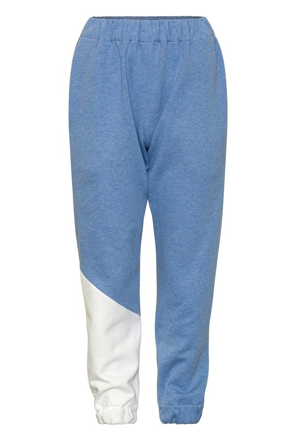 Bo Carter Jupiter Jogger Trousers in Organic Fleece - Blue