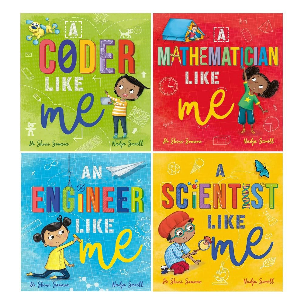 An Engineer Like Me, A Scientist Like Me, A Mathematician Like Me & A Coder Like Me 4 Book Set