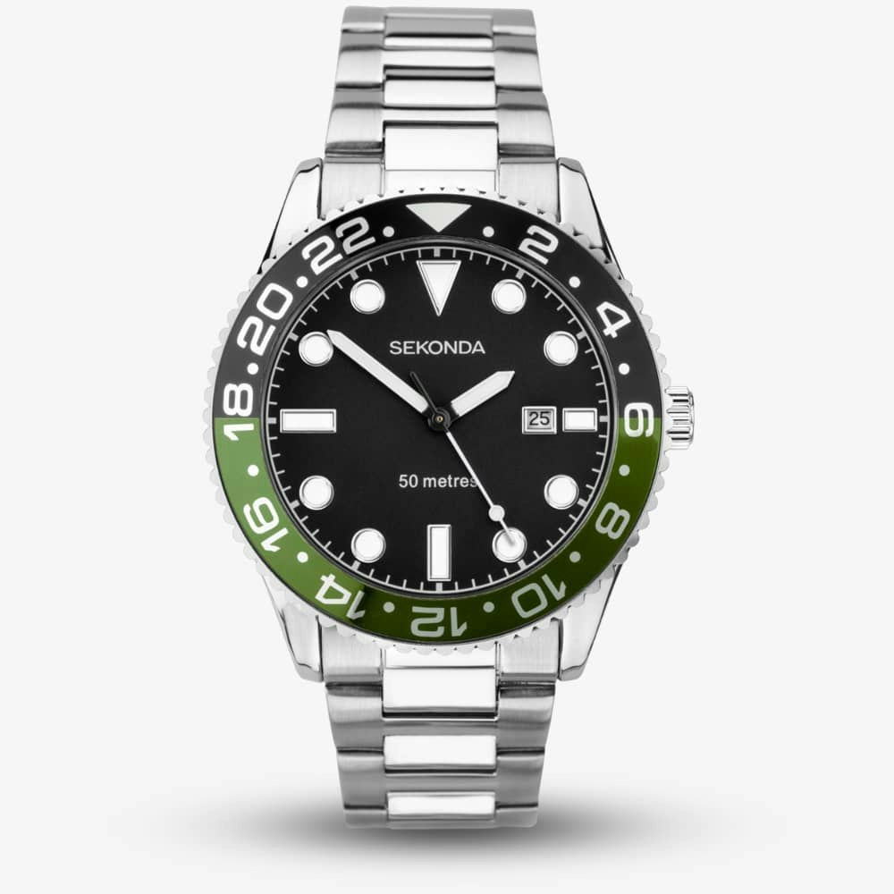 Sekonda Dive Ocean Green & Black Watch 30197 | Rackhams