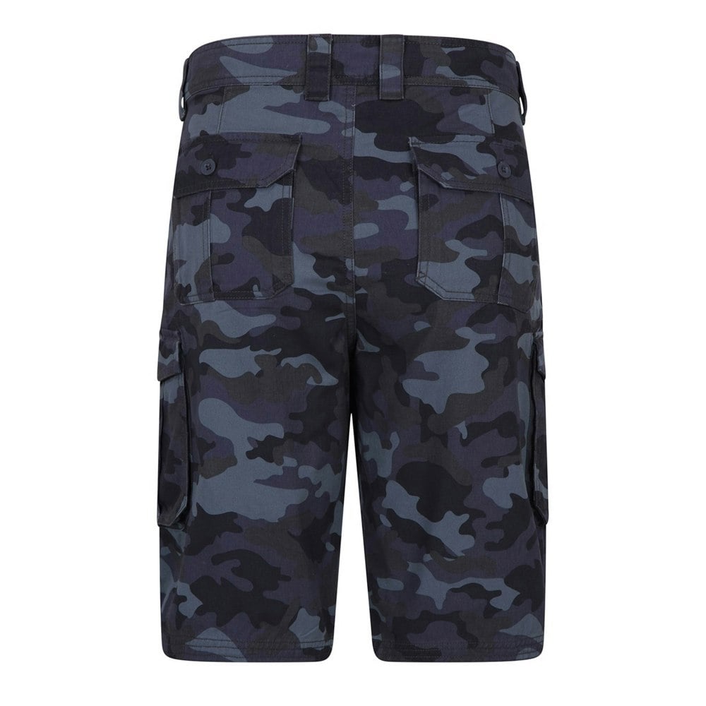 Mountain Warehouse Mens Camo Cargo Shorts - Blue