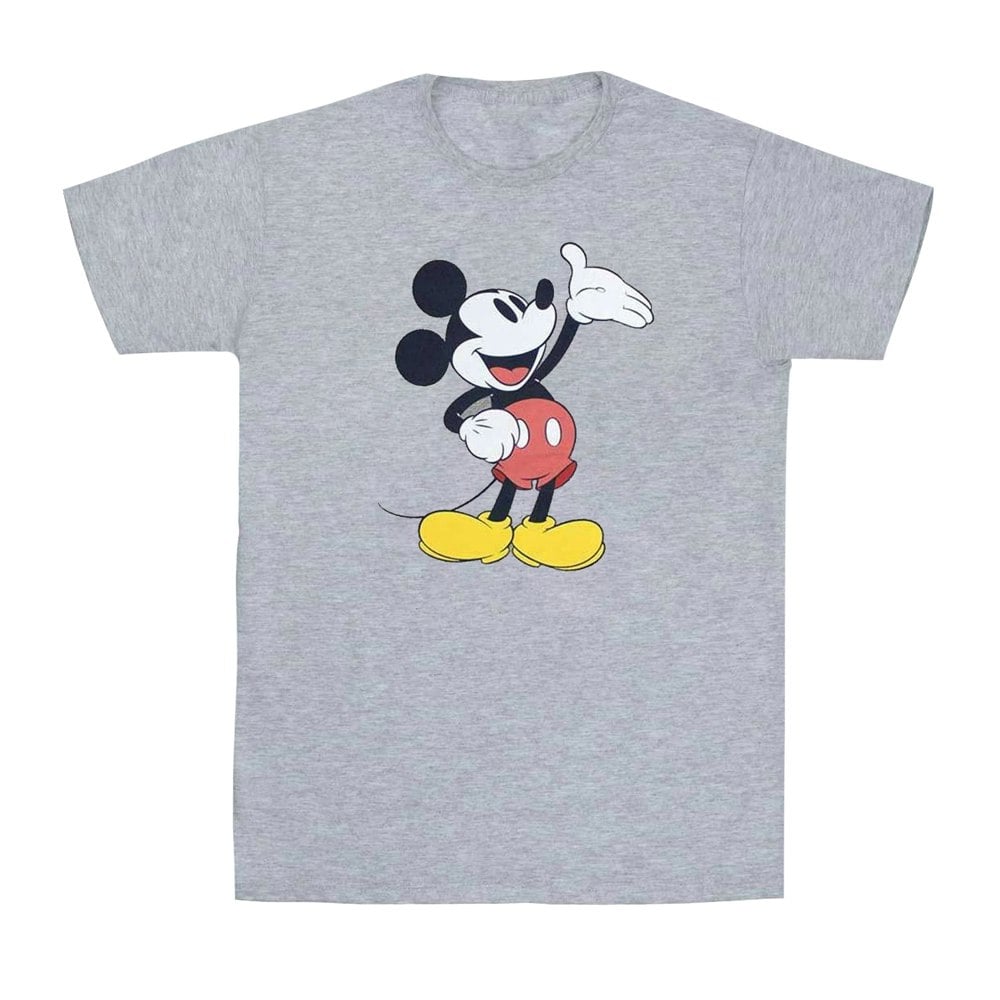Disney Unisex Adult Reveal Mickey Mouse T-Shirt - Grey