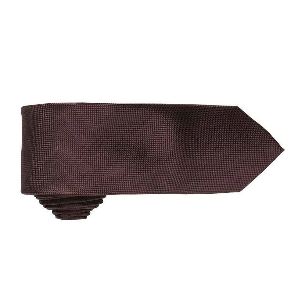 Premier Mens Micro Waffle Formal Work Tie - Brown