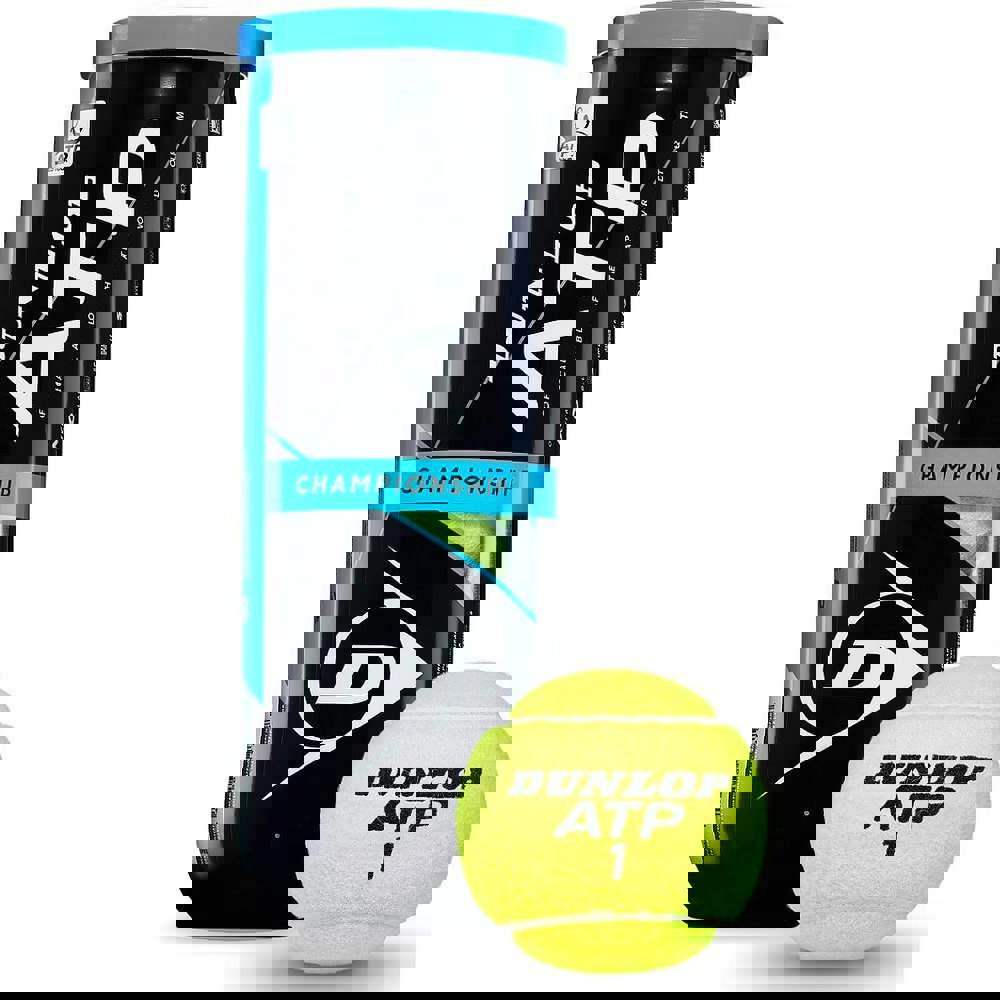 Dunlop ATP Championship Tennis Balls (Pack of 3) - Yellow