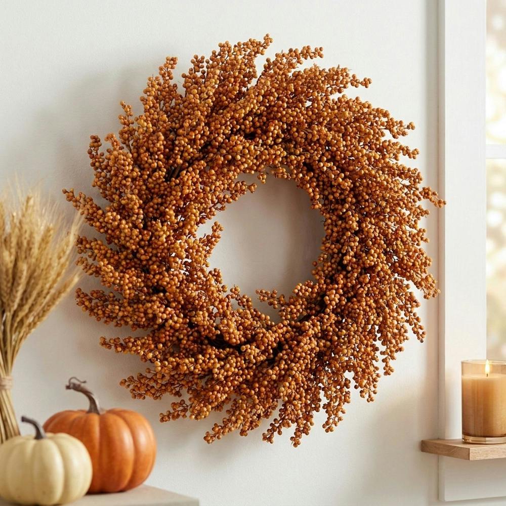 Garden Greatness Large Autumnal Berry Harvest Door Wreath