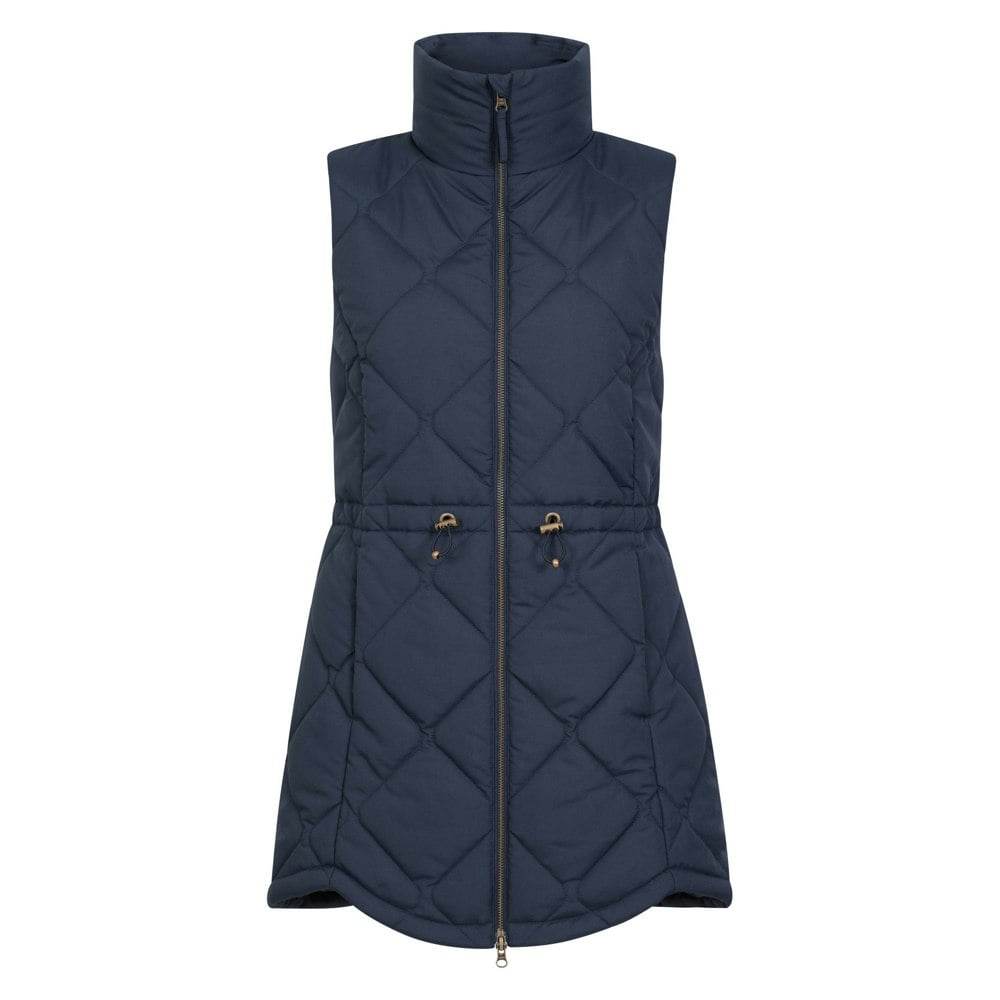 Mountain Warehouse Women's Rye Quilted Long Length Gilet - Navy