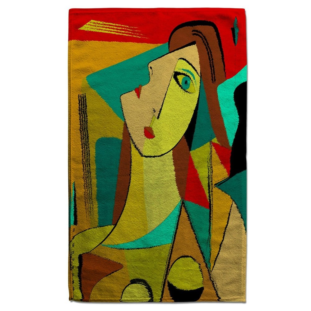 Benjamin Tate Design abstract portrait (Bath Towel)