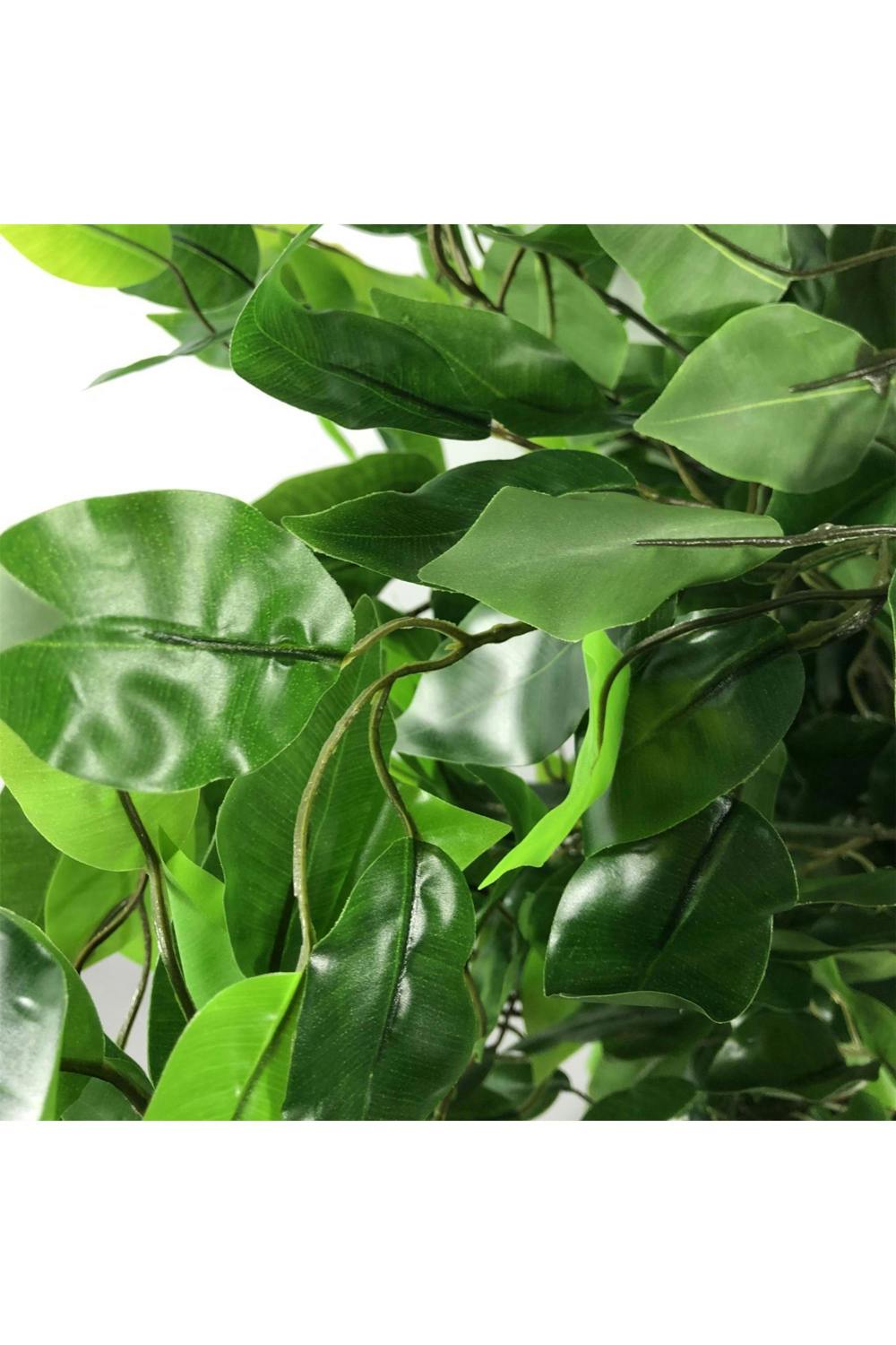 Dyzi Artificial Bushy Leaf Tree In Plastic Pot 90cm
