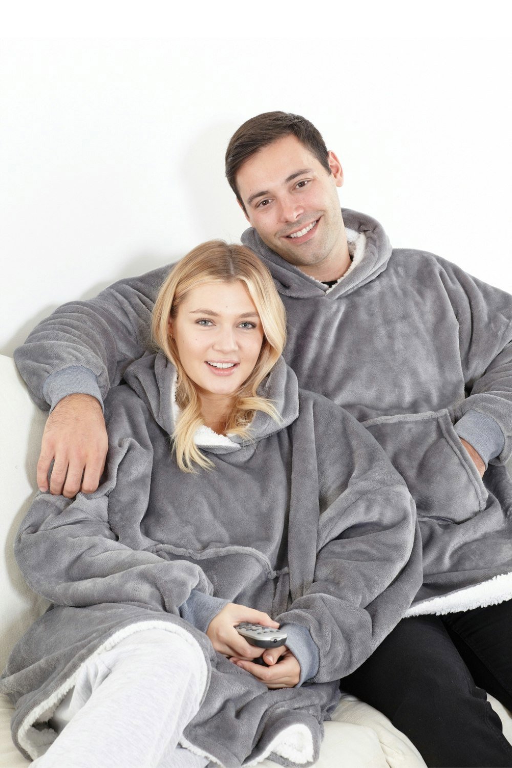 HomeSpace Direct Cosy Sherpa Lined Hoody