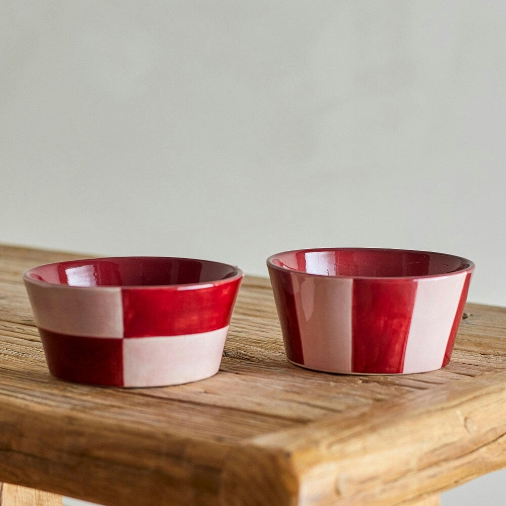 Love Frankie Ruby & Rose Bowls - Checks or Stripes