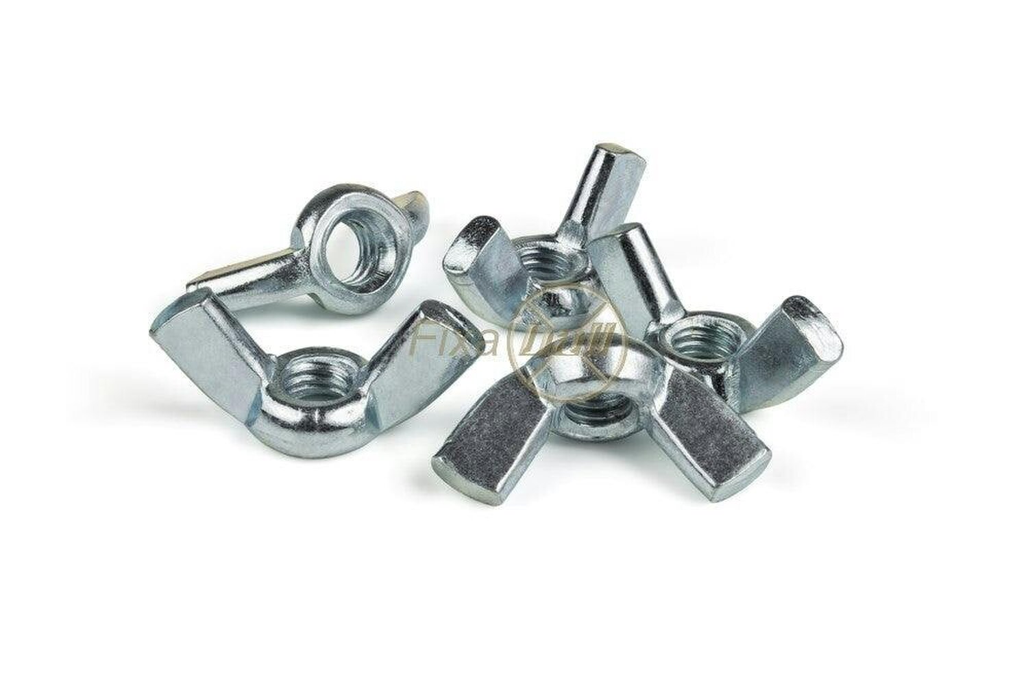 Fixaball Metric Wing Nuts Zinc BZP DIN315 M3 - M12
