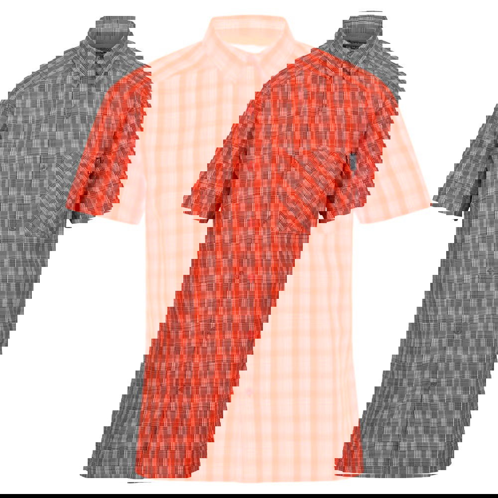 Regatta Mens Kalambo VII Quick Dry Short-Sleeved Shirt - Rusty Orange