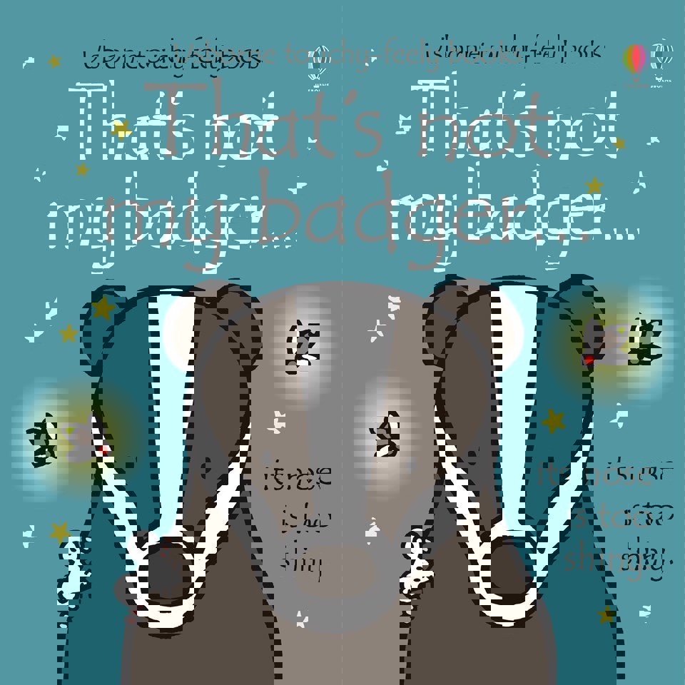 Usborne Touchy Feely That's Not My Badger by Fiona Watt