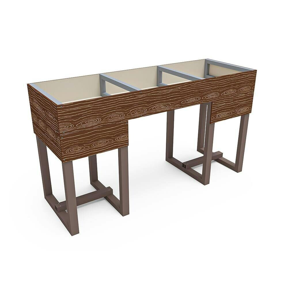 Dunster House Timber Effect Elevated Raised Garden Bed Planter 1800mm