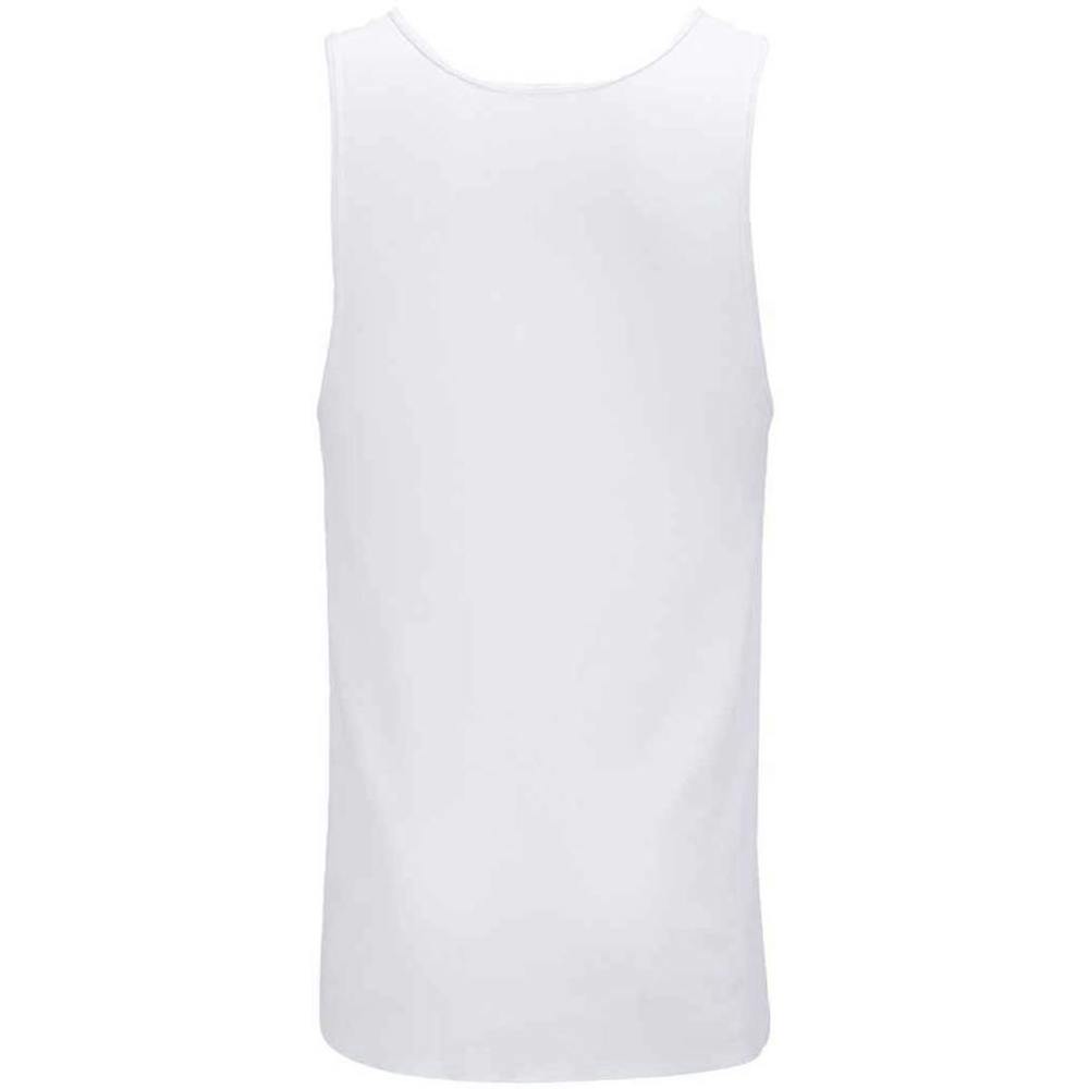 SOLS Mens Pablo Ribbed Tank Top - White