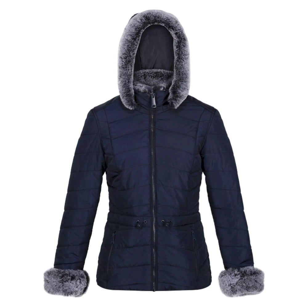 Regatta Women's Willabella Faux Fur Trim Jacket - Navy