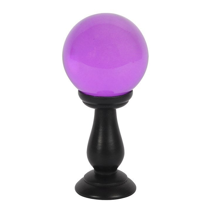 Serano Small Purple Crystal Ball on Stand