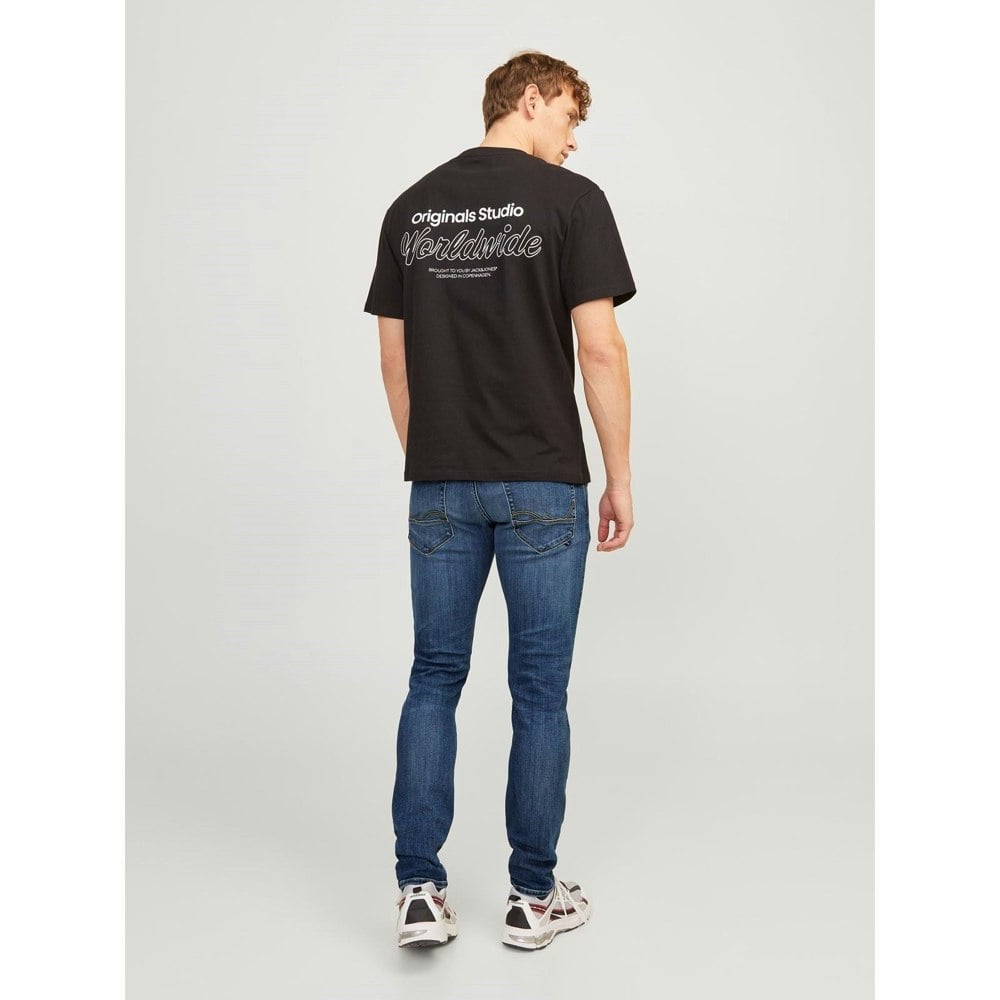 Jack & Jones Glenn Fox Cotton Men's Blue Slim Jeans